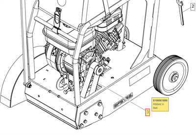 5100001850  приводной ремень BFS735 аналог 3005