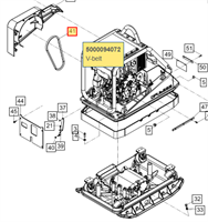 Клиновой ремень DPU6055 DPU6555 WACKER 5000094072 0094072 2985